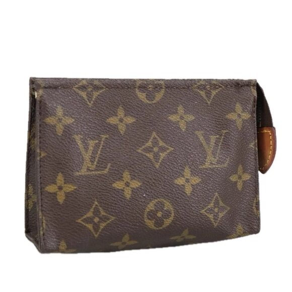 LOUIS VUITTON Monogram Poche Toilette 15 Pouch M47546 LV Auth 98203 - Picture 1 of 16